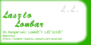 laszlo lombar business card